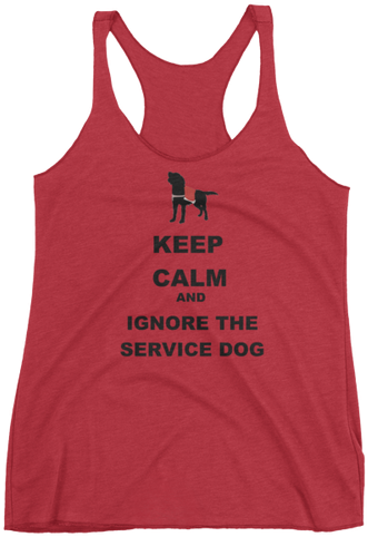 Ignore The Service Dog - Wifey Tank - Bride Tank, Bachelorette Party Tank, Bridesmaid (500x500)