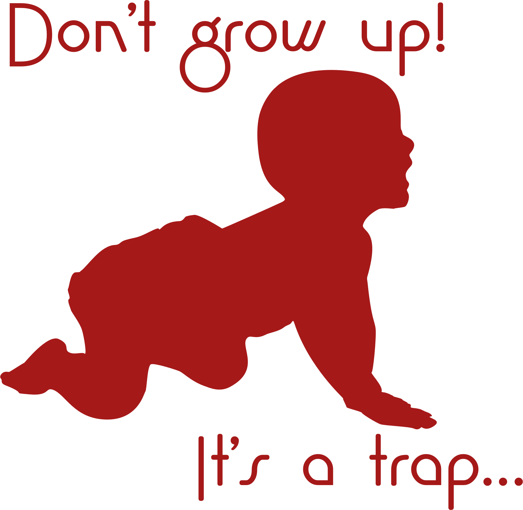 Baby, Das Eine Windel, Kriechende Silhouette Trägt (1825x1781)