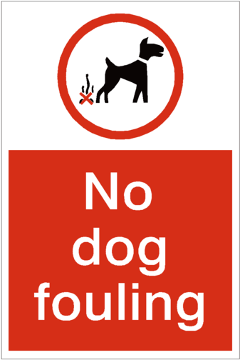 No Dog Fouling Sign (600x600)