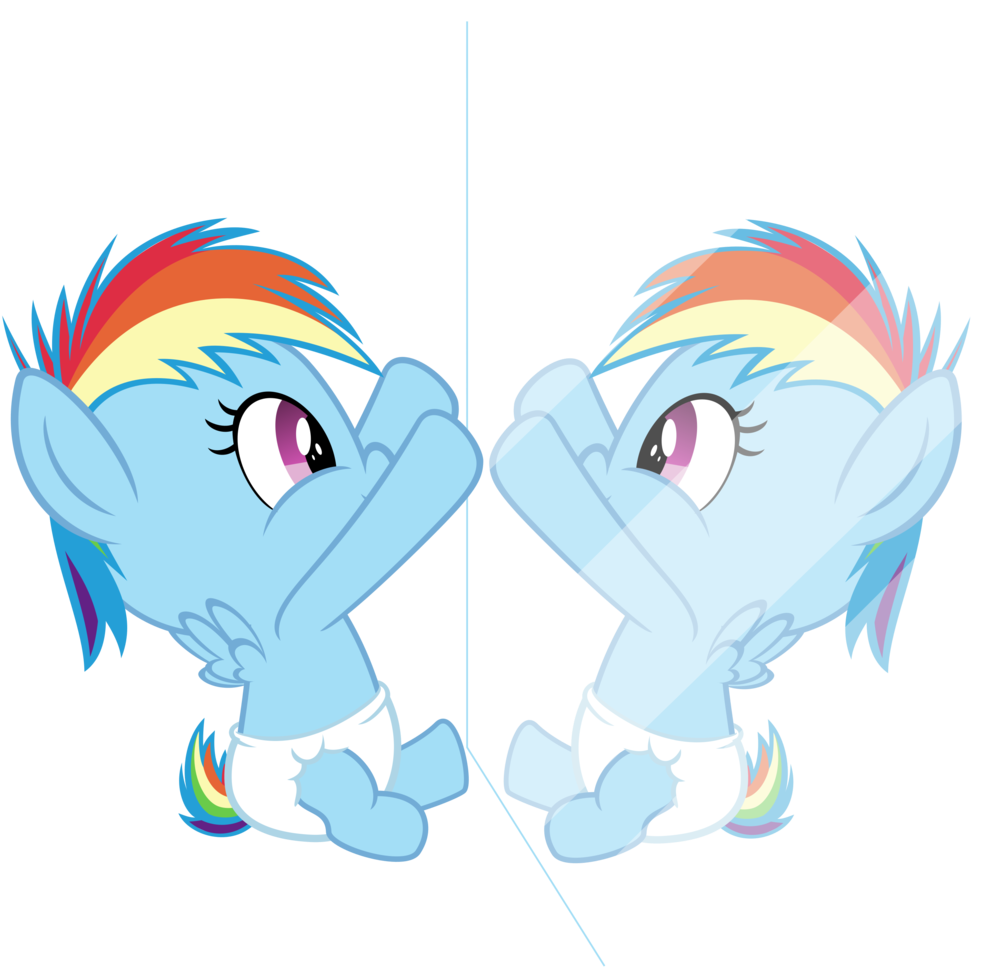 Sollace, Baby, Baby Pony, Cute, Diaper, Filly, Filly - Cartoon (1040x1024)