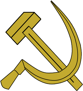 Turkmen Ssr Hammer-sickle By Columbiansfr - Hammer Sicke White Background (400x400)