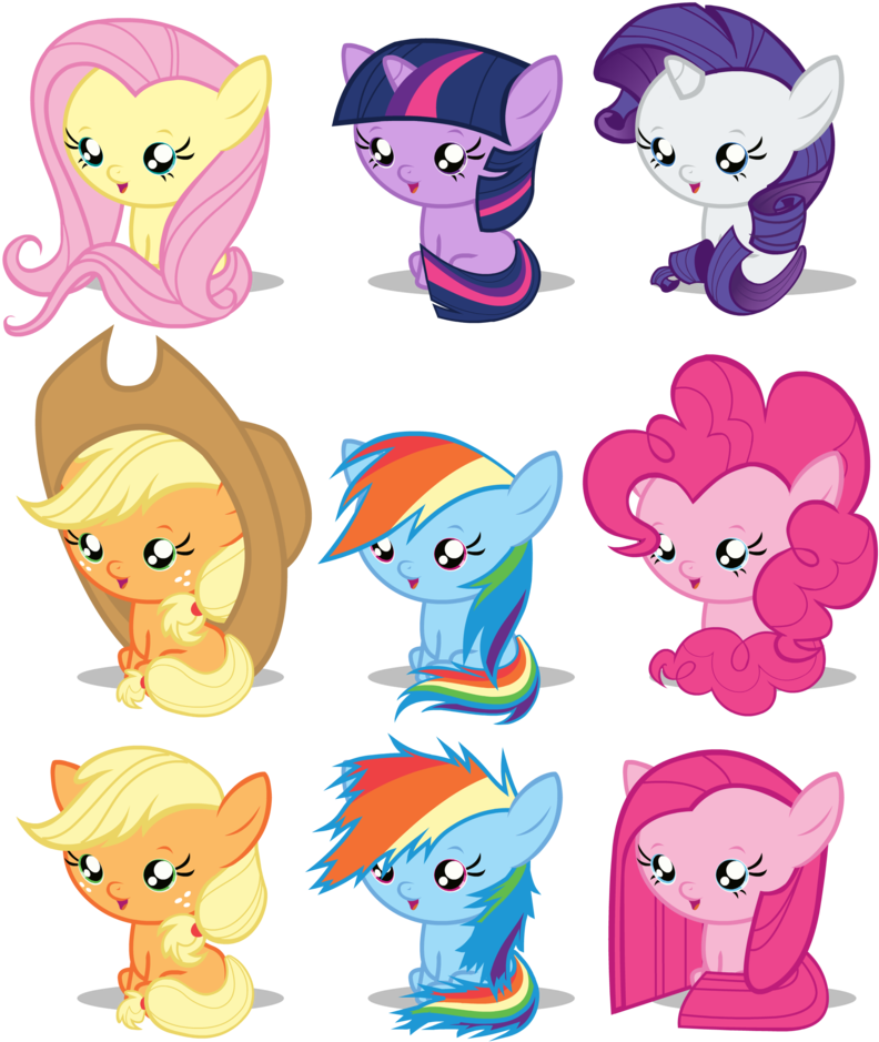 Baby Rarity My Little Pony - My Little Pony Baby Ponies (828x966)