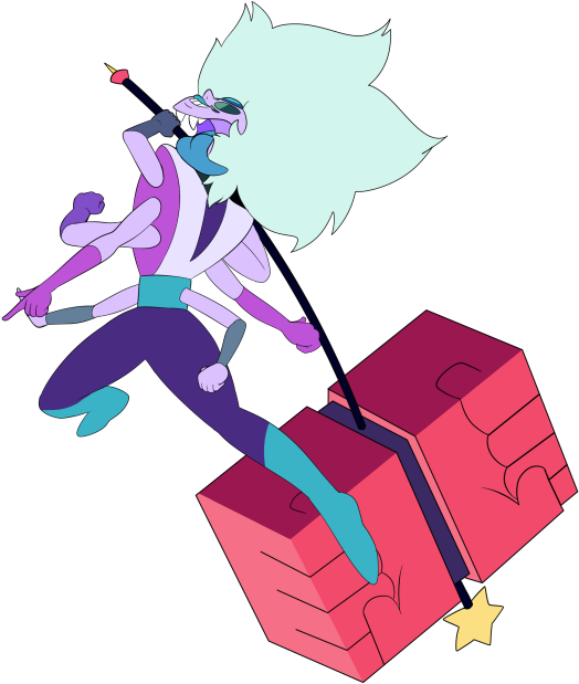 Rainbow Fluorite Using Sardonyxs Hammer - Steven Universe Rainbow Fluorite (540x736)