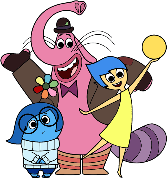 Bing Free Clipart - Joy Sadness And Bing Bong (600x624)