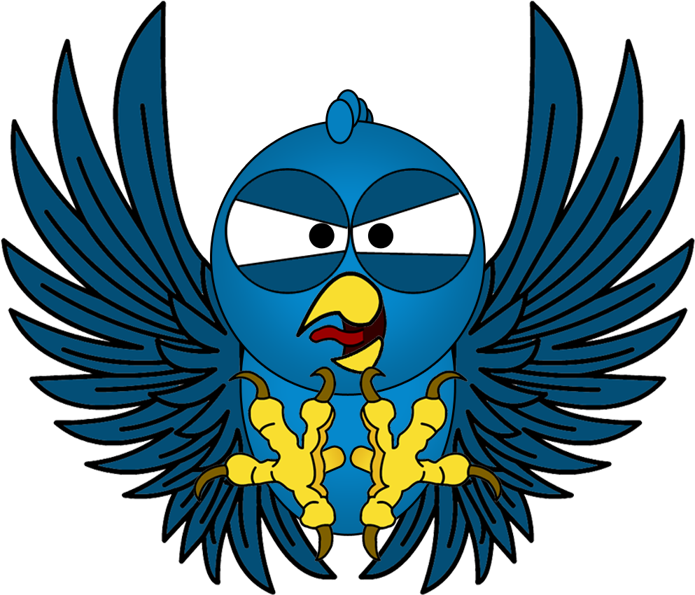 Sometimes I Use Adobe Flash To Make Digital Animations, - Evil Bird Cartoon Png (1000x1000)