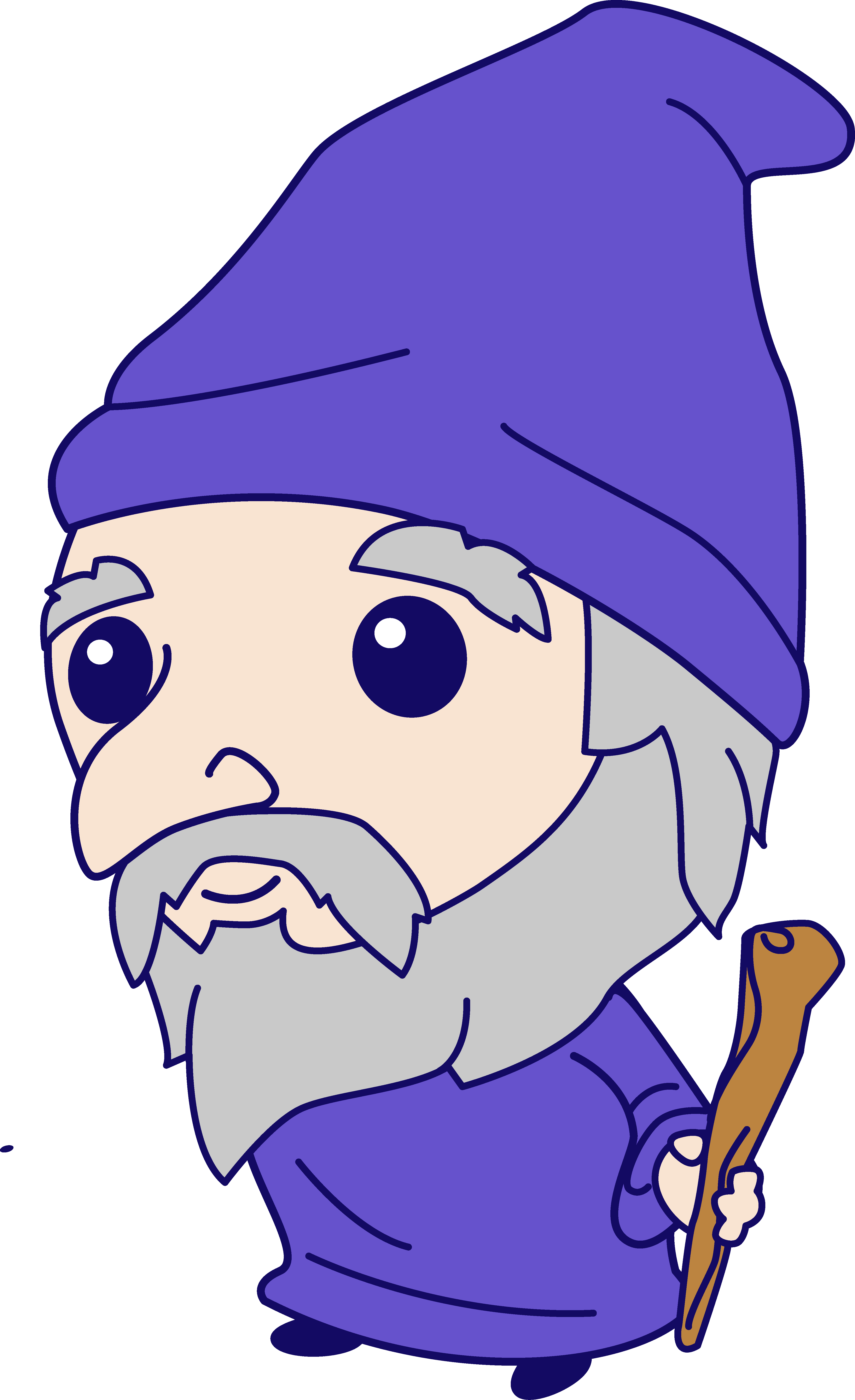 Wizard Clipart Cartoon - Cartoon (4128x6763)