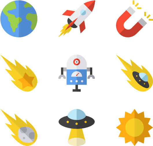 Astronomy - Planets Illustration Png (600x564)