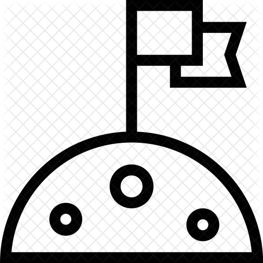 Moon, Flag, Space, Science, Astronomy, Astrology, Planet - Astronomy (512x512)