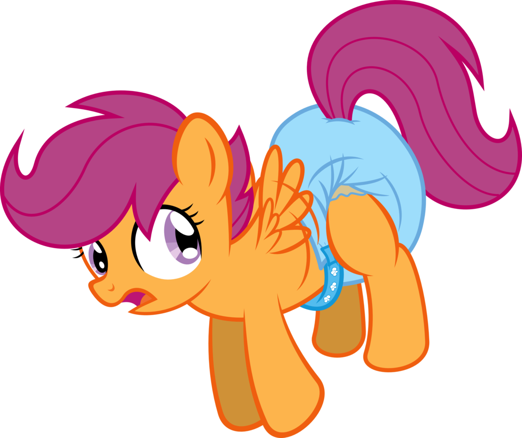 Fillyscoots - Diapered Scootaloo Mlp (1024x860)