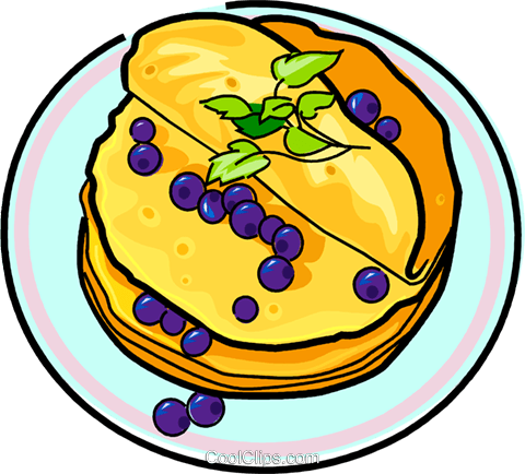 Stack Of Pancakes Clip Art Car Tuning - Blueberry Pancakes Clipart (480x434)