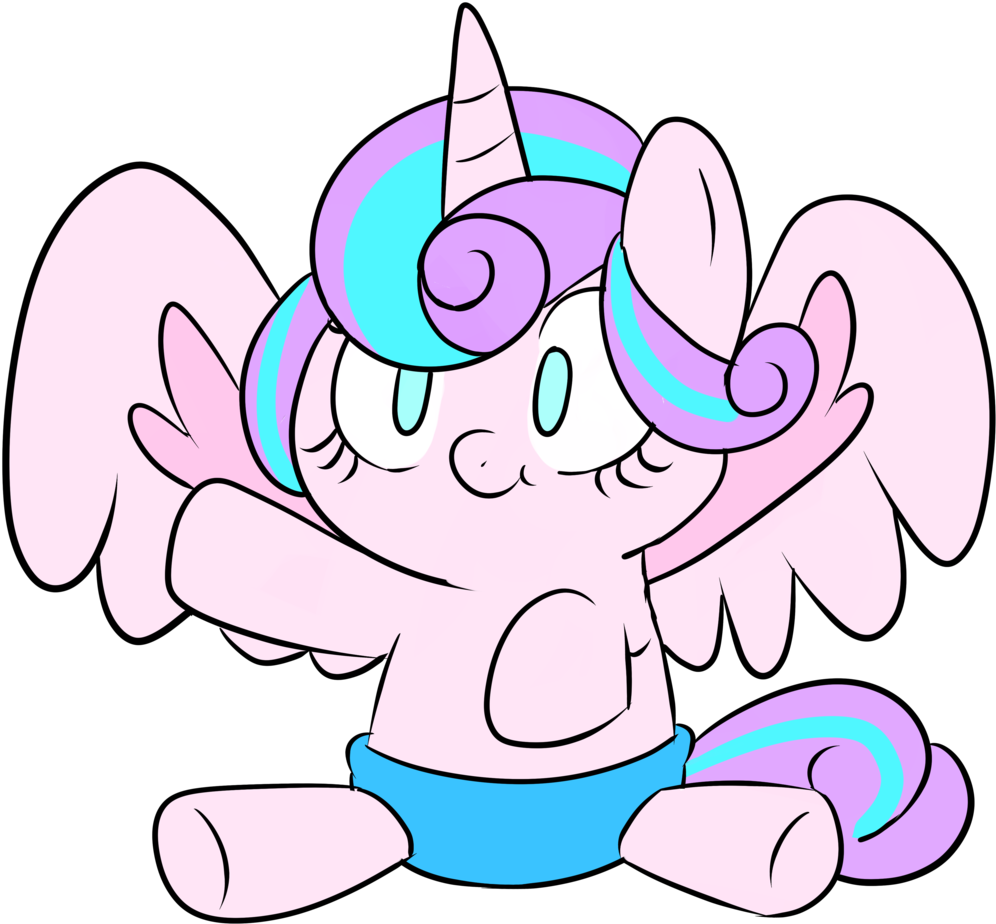Princess Flurry Heart By Thedapperdragon - Princess Flurry Heart Chibi (1024x1168)