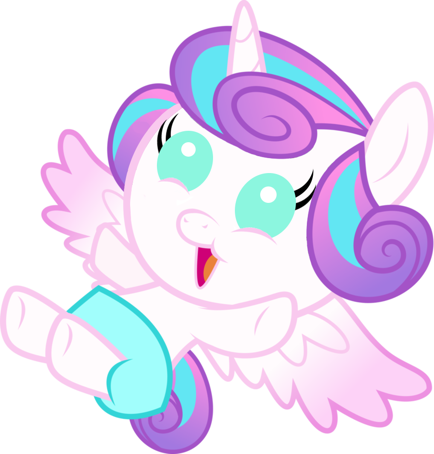 Alicorn, Alternate Design, Artist - Baby Princess Flurry Heart (874x913)