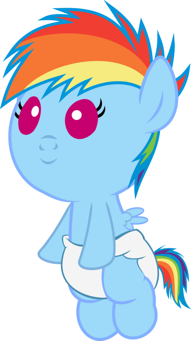 Cute Dashie Foal52 By Megarainbowdash2000 - Dashiegames (668x1195)