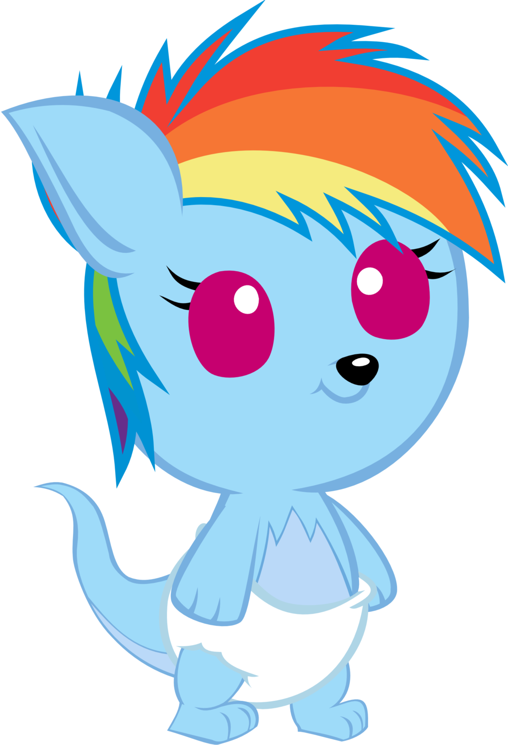 Cute Baby Kangadash By Megarainbowdash2000 Cute Baby - Baby Rainbow Dash Crying (1024x1500)