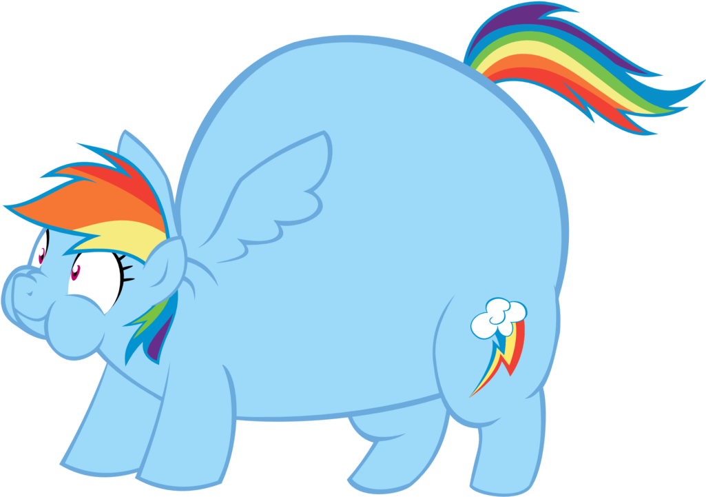 Cute Dashie Fat By Megarainbowdash2000 Cute Dashie - Rainbow Dash Fat (1024x844)