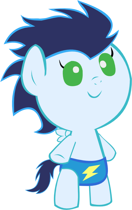 Cute Soarin Foal2 By Megarainbowdash2000 - Cute Soarin (526x833)