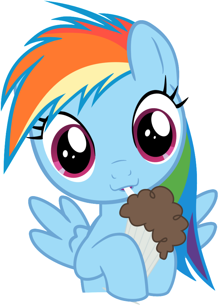 Rainbow Dash Milkshake Pinkie Pie Derpy Hooves Pony - Rainbow Dash Milkshake (921x1023)