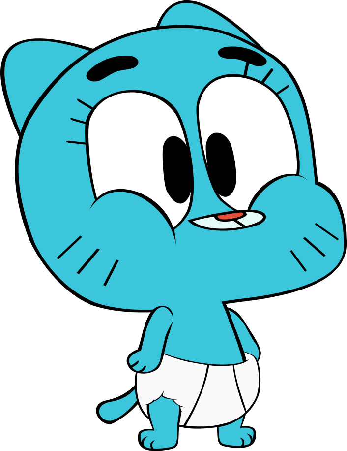 Baby Nicole 2 By Megarainbowdash2000 - Nicole In Gumball's Underwear (706x916)