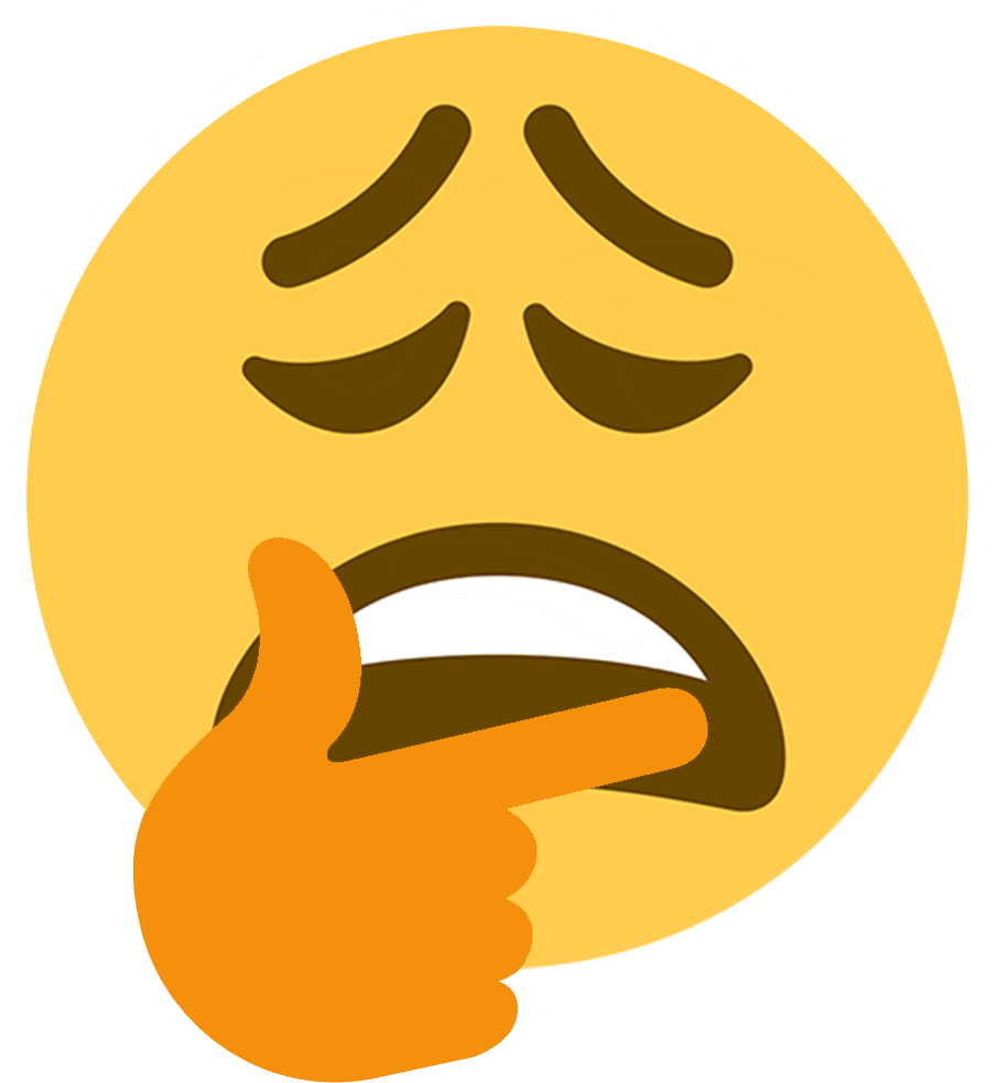 Thinkingweary Discord Emoji - Discord Thinking Emoji Png (903x983)