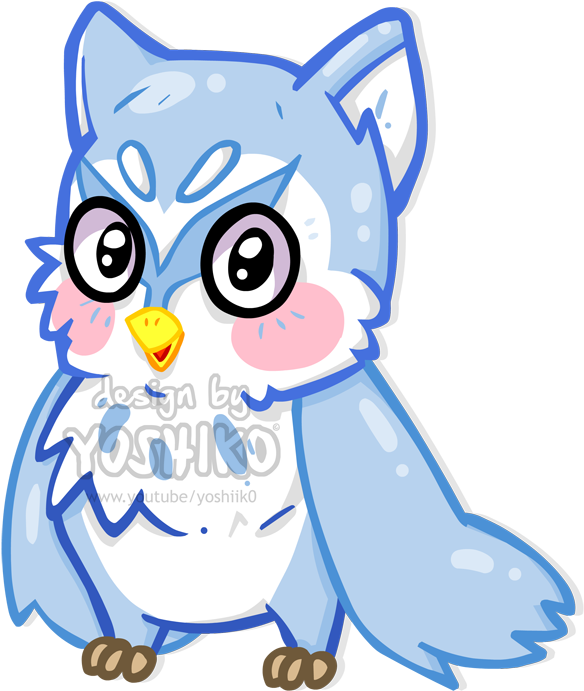 Cartoon Owl By Yoshik0-animation - Animation (600x721)