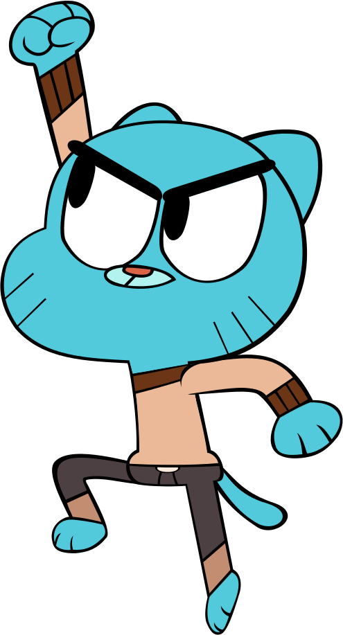 Gumball Shoryuken By Megarainbowdash2000 - Digital Art (495x917)