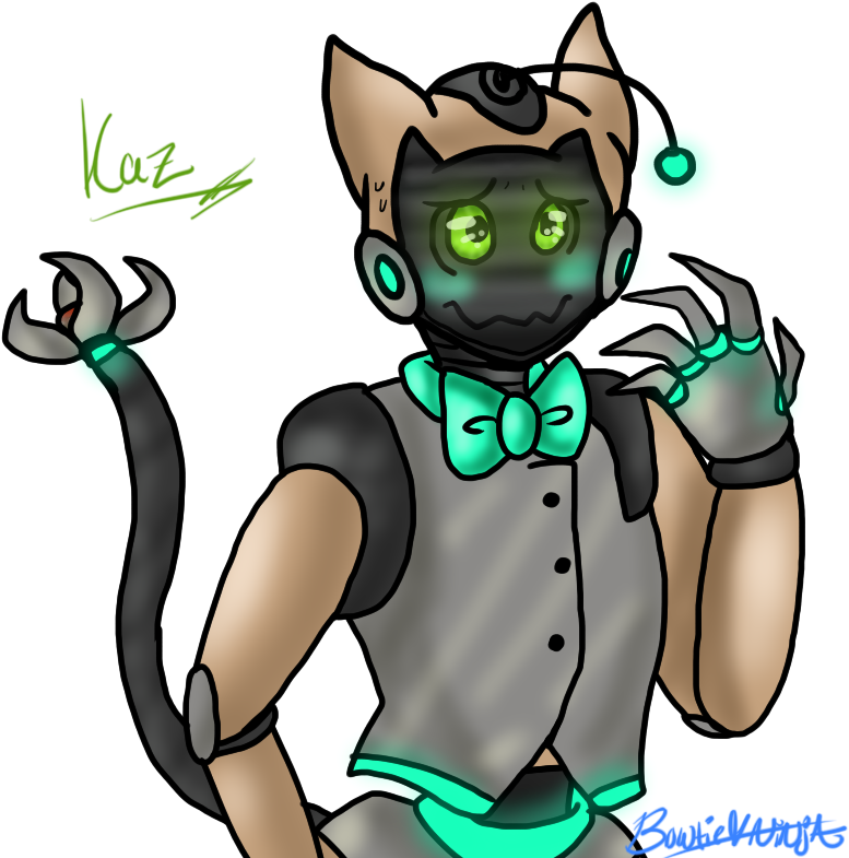 Cinnamon Roll Robo Kitty - Cartoon (801x790)