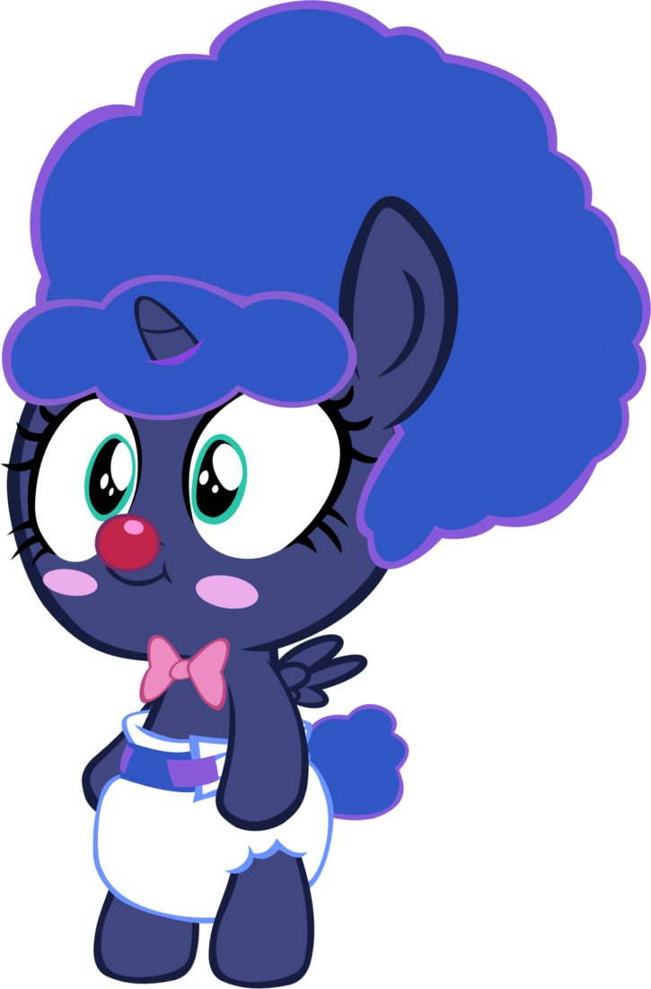Baby Luna Clown Fh By Megarainbowdash2000 - Clown (725x1101)