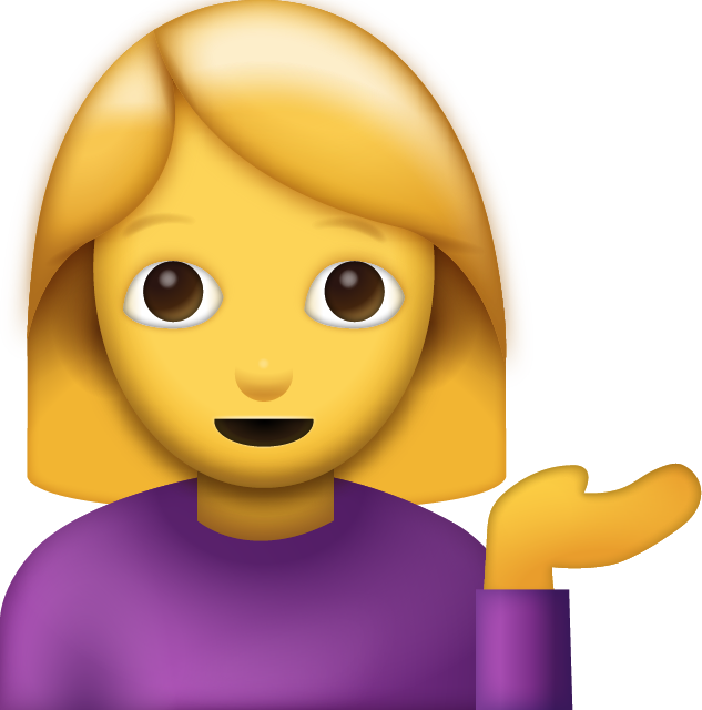 Information Desk Person - Woman Tipping Hand Emoji (633x640)
