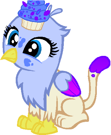 Mlp Cyristal Cup Cake Baby Griffin By Mlp Moonlit Rose - Griffen Mlp Adopts (404x436)