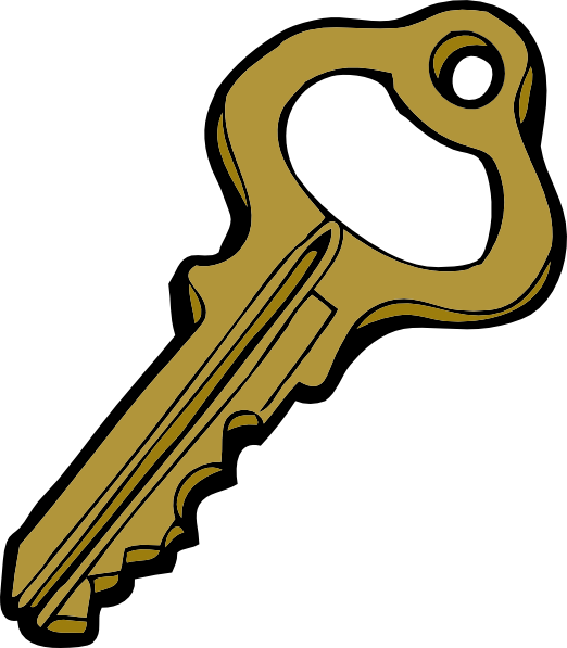 Key Clip Art At Clker Com Vector Clip Art Online Royalty - House (522x597)