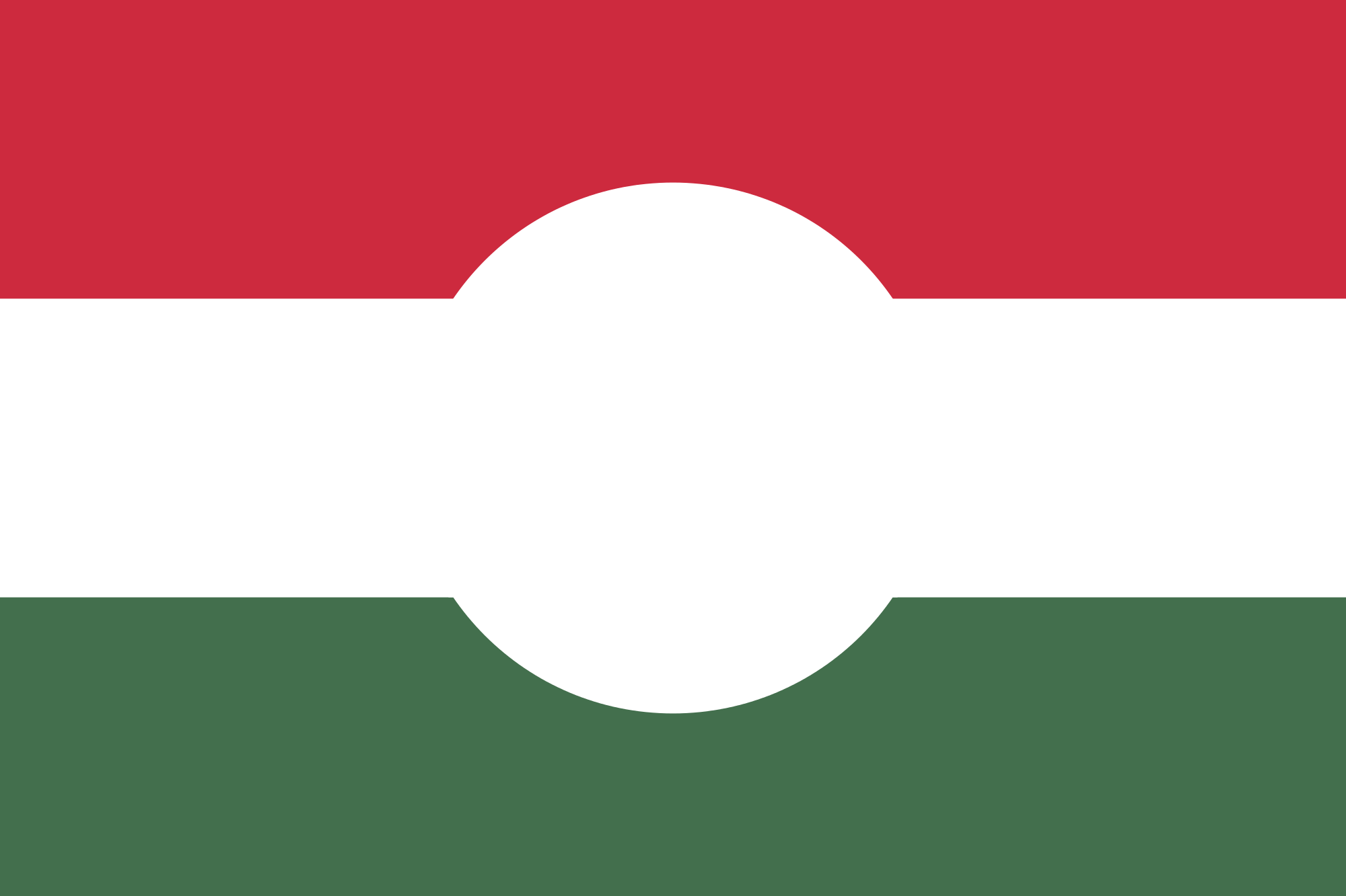 Open - Hungarian Flag With Hole (2000x1333)