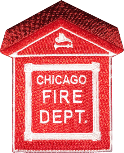 Chicago Fire Department Call Box Patch - Fire Department Bottle Opener Coin (400x491)