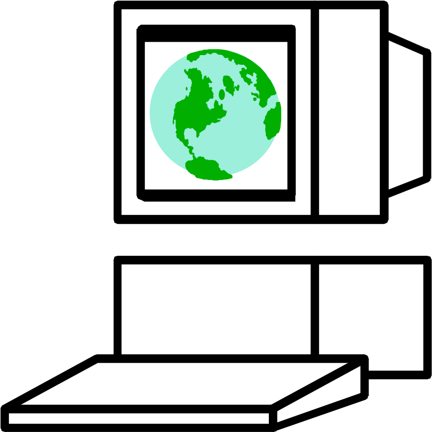 This Free Clip Arts Design Of Computer Globe - Clip Art (900x900)