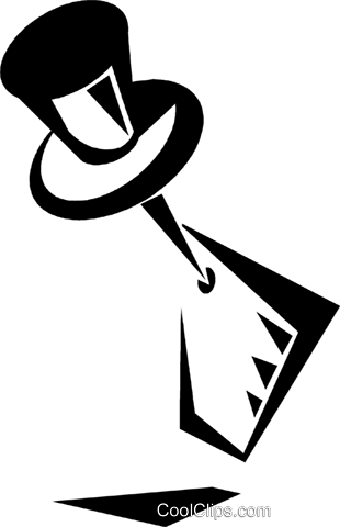 Push-pin Und Botschaft Vektor Clipart Bild - Push-pin Und Botschaft Vektor Clipart Bild (310x480)