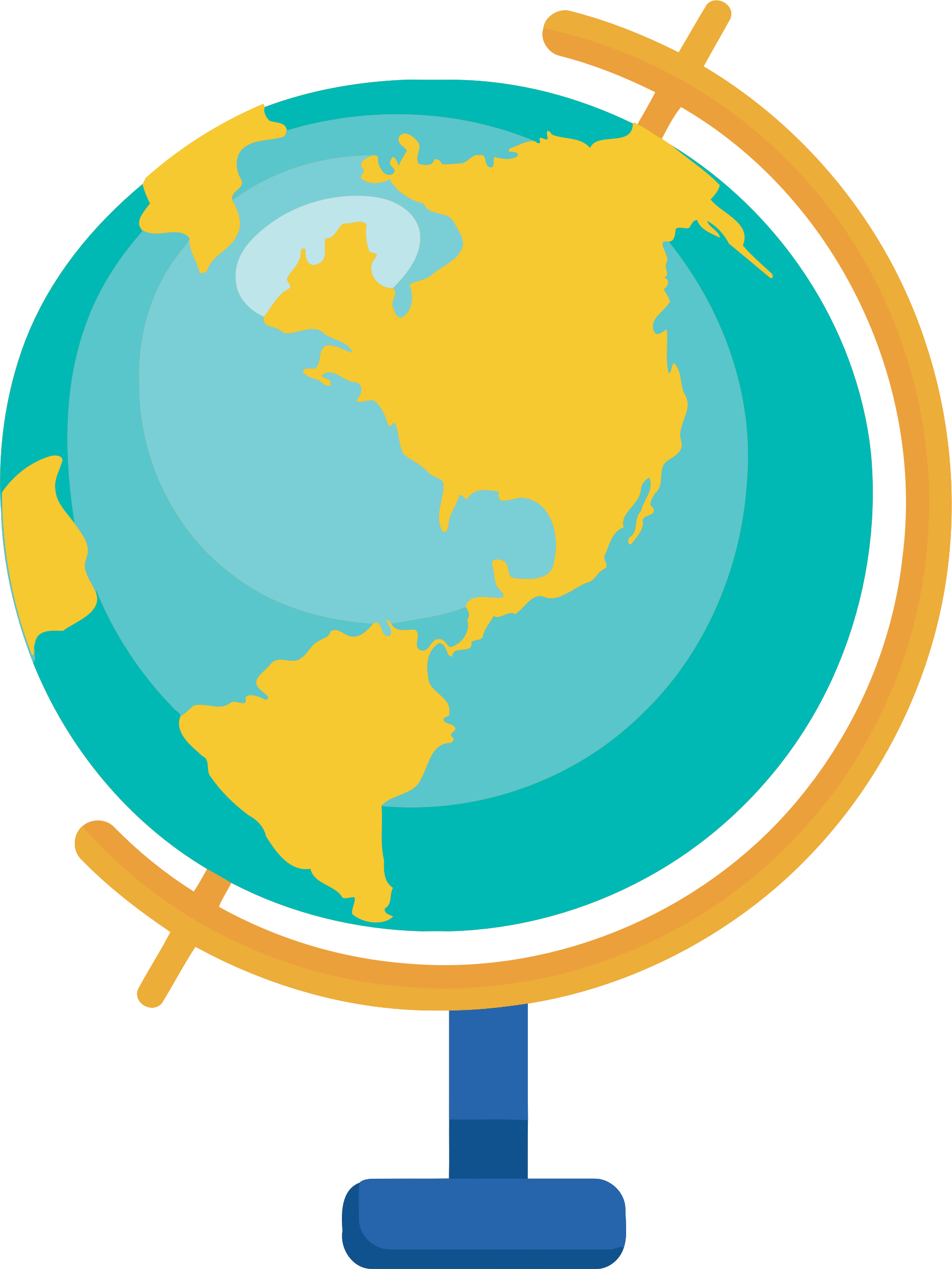 Big Image - Transparent Background Globe Cartoon (1782x2376)