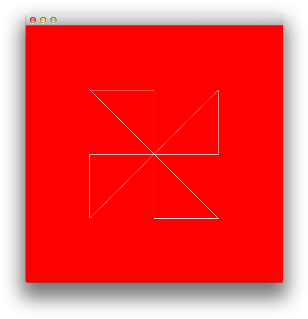 Opengl White Lines On A Red Background - Mobile Phone (614x636)