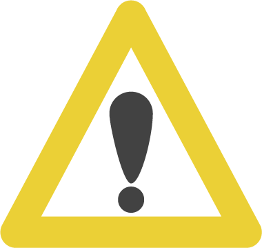 Online Banking & Mobile Banking - Warning Sign With Black Background (380x359)