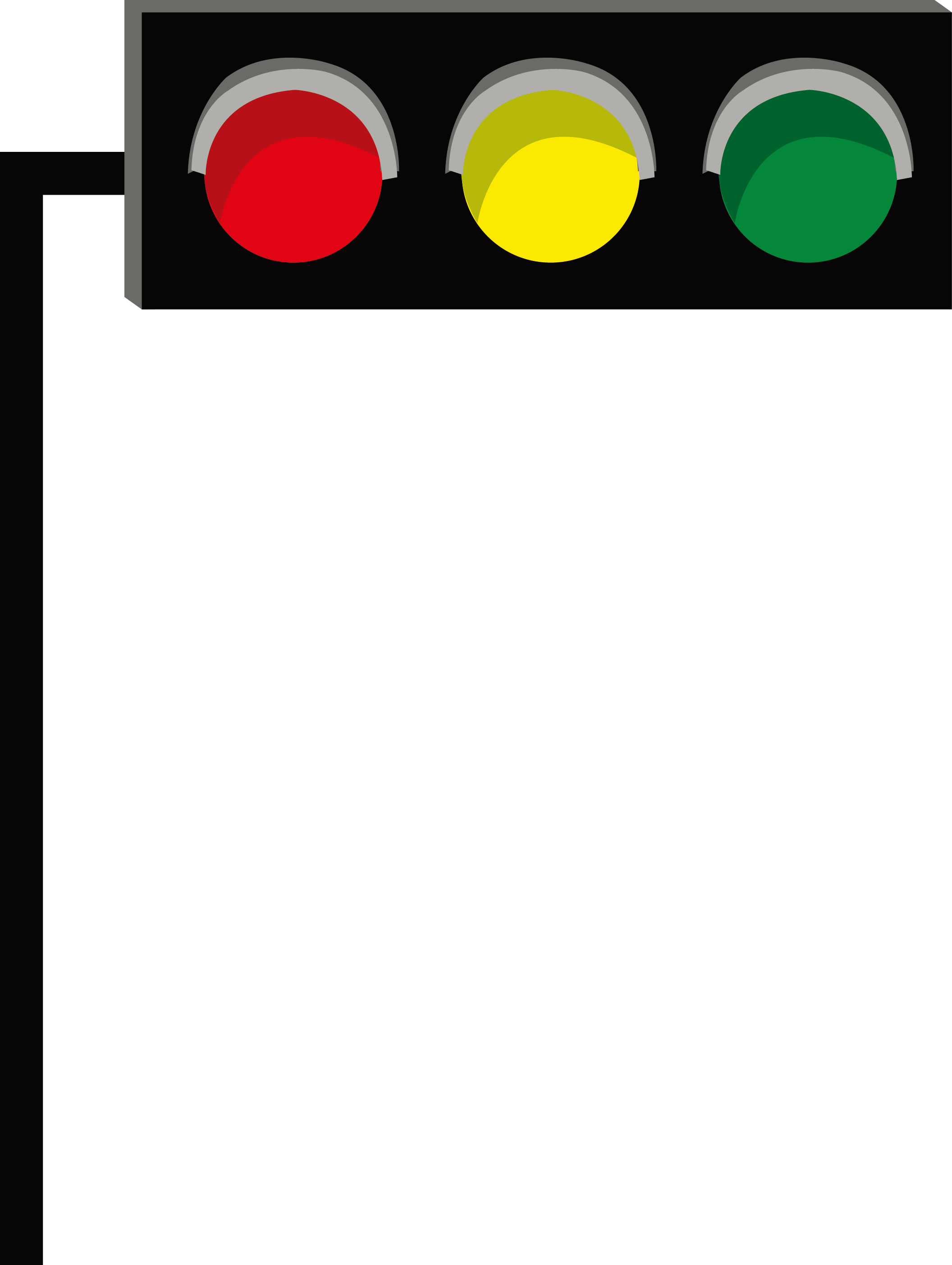 Traffic Light Euclidean Vector - Đèn Giao Thông Vector (2112x2807)