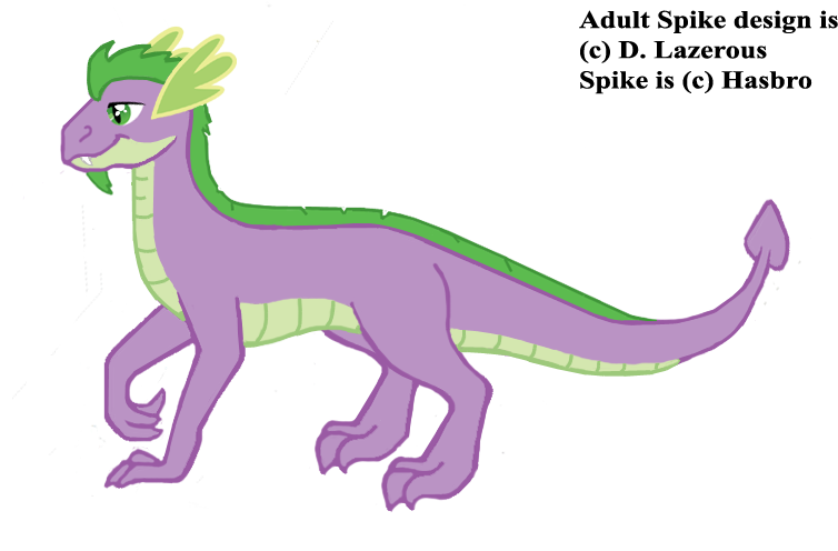 Rarity's Dragon By Dlazerous - Dragon With No Chin Spike (773x518)