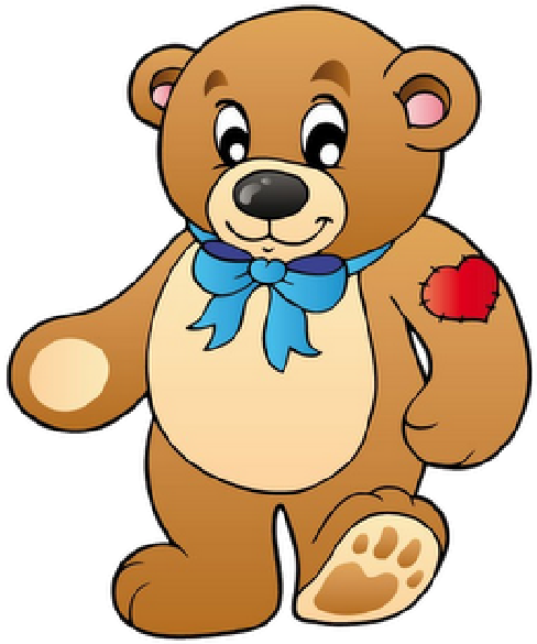 Bears With Valentine Hearts Cartoon Animal Images - Standing Teddy Bear Clip Art (600x600)