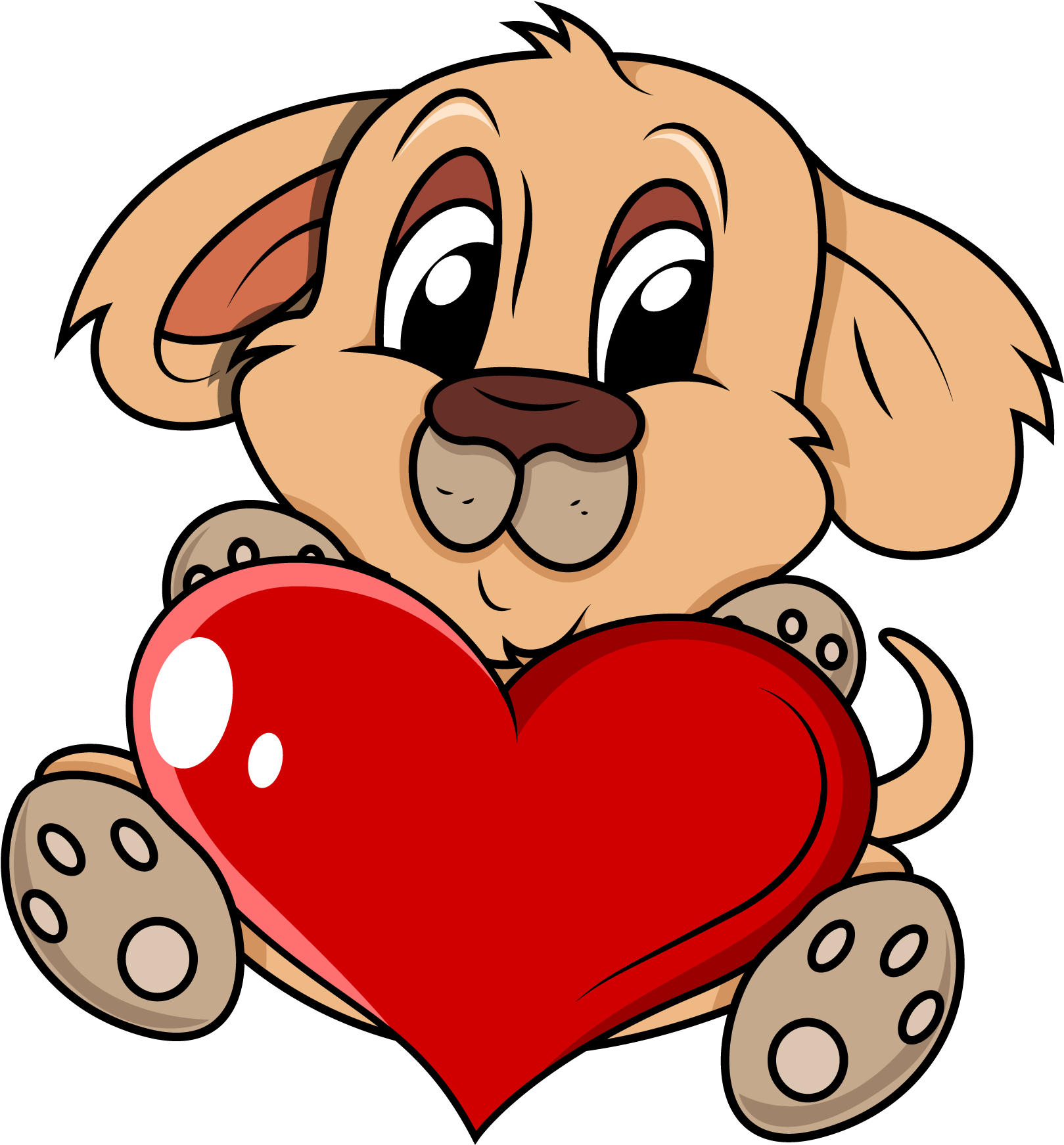 Puppy Dog Drawing Heart - Puppy (2271x2271)