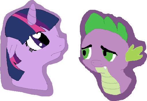 Baby, Baby Dragon, Safe, Spike, Stressed, Twilight - Cartoon (510x350)