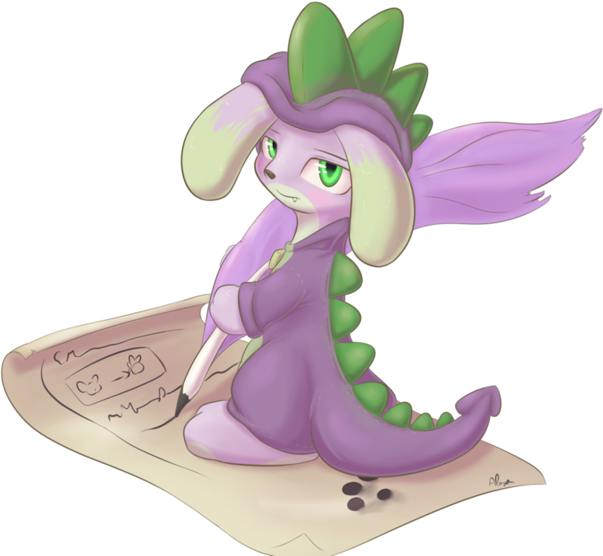 Spike The Bu Dragon By Alasou - Spike The Dragon Art (948x842)