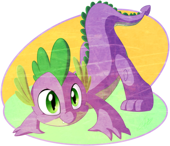Spike The Dragon - Cute Spike The Dragon (600x546)