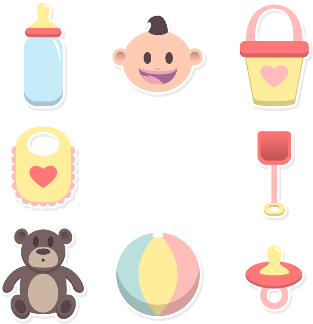 Euclidean Vector Infant - Baby Elements Png (646x668)