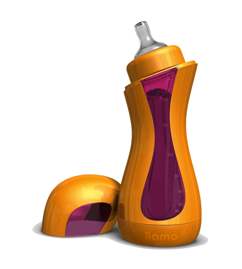 Baby Bottle Iiamo Home Orangepink 343 - Iiamo Go (orange/ Purple) (880x880)