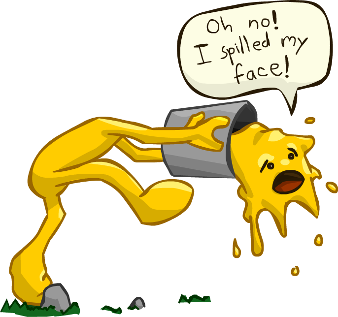 Oh No I Spilled My Face By Thestrandedmoose On Deviantart - Clip Art (686x644)