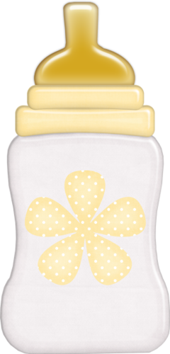 Yellow Clipart Baby Bottle - Yellow Baby Bottle (240x500)