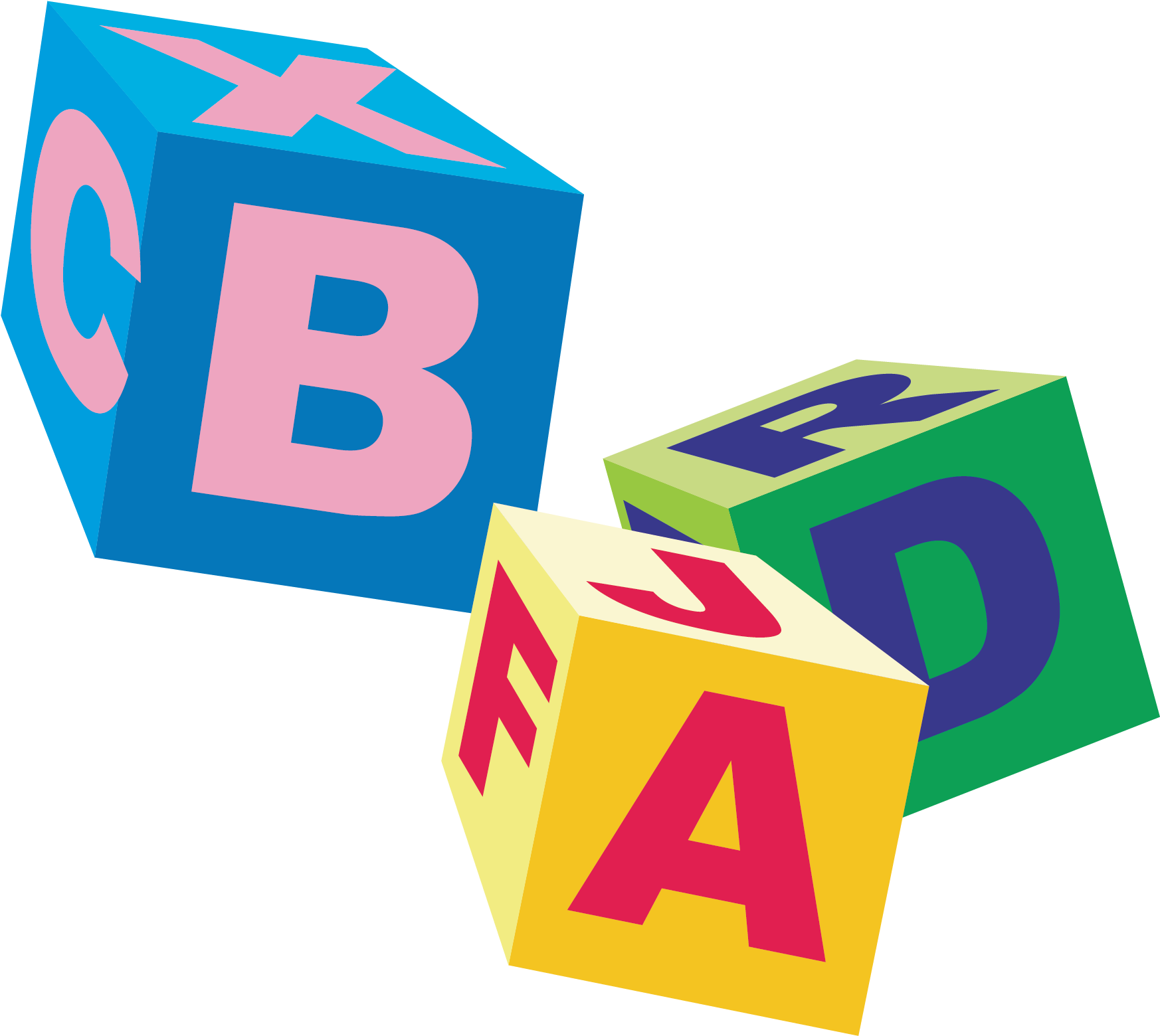 Cube Letter Toy Block - Letters Cube Png (2480x2214)