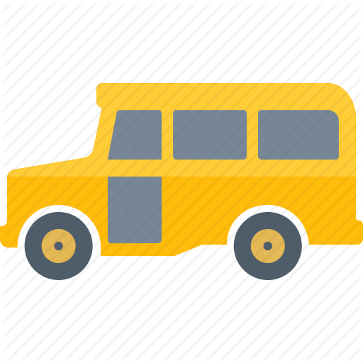 Barcode For School Vehicles - School Bus Png Flat (512x512)
